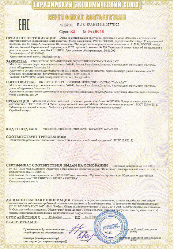 Сертификат 1